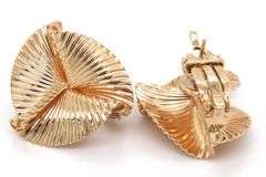 Tiffany & Co Vintage ribbon earrings in 14kt Yellow gold