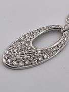 CERTIFIED BRAND NEW 14K WHITE GOLD NECKLACE WITH DIAMOND PENDANT