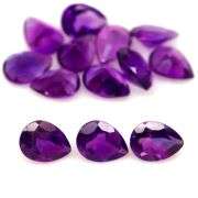 Royal purple! 13.19ct 8x6mm real Brazilian Amethyst set!