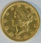 Needle-sharp 1853 Type One $1 Gold Piece