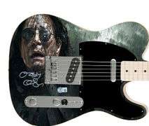 Ozzy Osbourne Signed Fender Album Lp Cd Art Graphics Photo Guitar BAS Witness