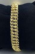 14K Yellow Gold Interlinked Cuban Bracelet