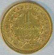 Needle-sharp 1853 Type One $1 Gold Piece
