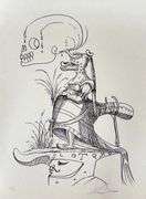 Exclusive Salvador Dali Hand-Signed Lithograph from 'Pantagruel' suite, 1973