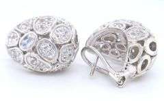 Trendy John Hardy Pebble Moonstone and Diamond Earrings