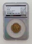 1853 $5 Gold Liberty, NGC AU58 Vault Box