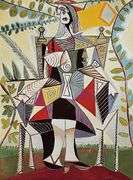 Collectible Pablo Picasso, Seated Woman in a Garden