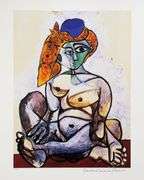Pablo Picasso, Nude Lady With Scarfe