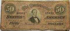$50 CSA Note Feb 14 1864 Series