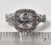 CZ Gemstone Ring in Sterling Silver