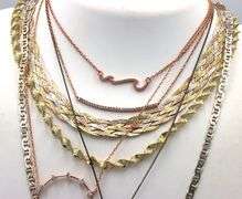 Group lot of 7 Vintage 925 sterling silver necklaces