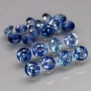 Diamond cut! 2.20ct top blue sapphire set!