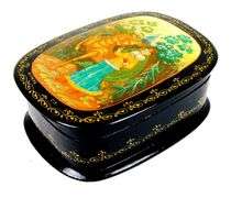 Vintage Handpainted Signed Russian Box