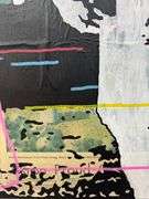 The 1969 moon landing! First to Fall Forward” by Chad Fandel is a powerful pop art original painting