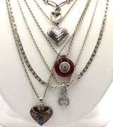 Vintage 925 sterling silver lot of 6 necklaces