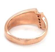 Pretty 14K Rose Gold Ring with Mother of Pearl