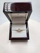 14K gold with 1.15 ctw D, VVS1 lab grown diamond ring