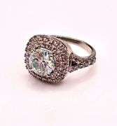 Sparkling 2.75 Ct White Ice Blue Simulated Diamond Ring