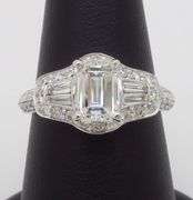 1.94CTW Earth Mined Emerald Cut Diamond Ring