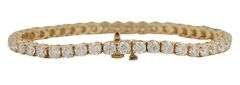 11.10ctw Round Diamond Tennis Bracelet in 14K