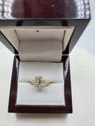 14K gold with 1.35 ctw D, VVS1 lab grown diamond ring