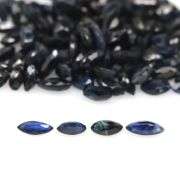 Stunning deep blue 12.58ct marquise cut Sapphire set