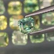 Untreated! Fantastic 2.50ct bright green Sapphire set!