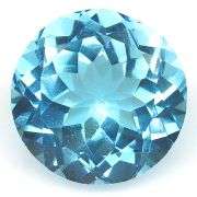 Superbly cut heavy flashing 7.85ct Swiss blue Topaz solitaire