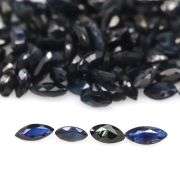 Stunning deep blue 12.58ct marquise cut Sapphire set