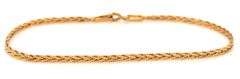 Italian 14kt yellow gold braided bracelet