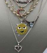 Vintage 925 sterling silver lot of 8 necklaces