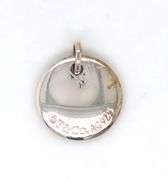 Tiffany & Co. D notes charm in 925 sterling silver