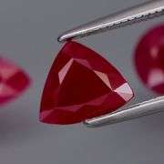 3 piece set of Burmese Rubies weighing 4.46 carats!