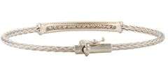 Roberto Coin 1.00ctw Pave Diamond Bar Bangle Bracelet in 18K