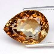 Substantial! 12.46ct high fire Imperial Topaz!