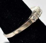 CZ Gemstone Stackable Ring in Sterling Silver