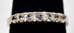 CZ Gemstone Stackable Ring in Sterling Silver