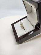 14K gold with 1.15 ctw D, VVS1 lab grown diamond ring