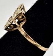 Elegant 14K Yellow Gold Butterfly Ring