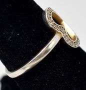 Heart CZ Gemstone Ring in Sterling Silver