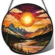 Stained Glass Sunset Suncatcher