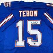 Tim Tebow Signed Florida College Football Jersey