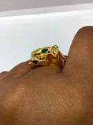 22K Yellow Gold Cartier Style Panther Ring