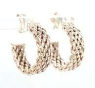Tiffany & Co Somerset Mesh hoop earrings