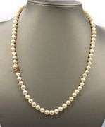 6-6.5mm Pearl necklace with Yellow gold clasp