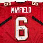 Autographed Baker Mayfield Tampa Bay Football Jersey