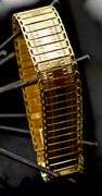 Fabulous Wide 14K Yellow Gold Flexible Bracelet