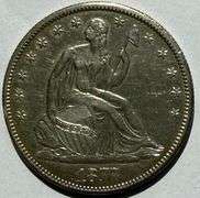 Sharp Near Unc 1877 S Seated Half