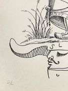 Exclusive Salvador Dali Hand-Signed Lithograph from 'Pantagruel' suite, 1973