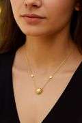 Beautiful Heart pendant in solid sterling silver with center stone dancing